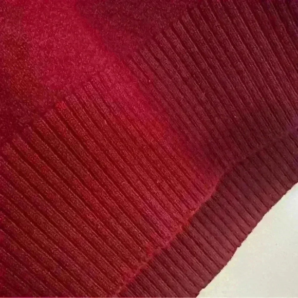 VTG LLBean Signature 100% Merino Wool 1/4 Zip Pullover. Size XXL. Maroon. - Picture 6 of 11